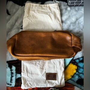 Brown Leather Toiletry for Men